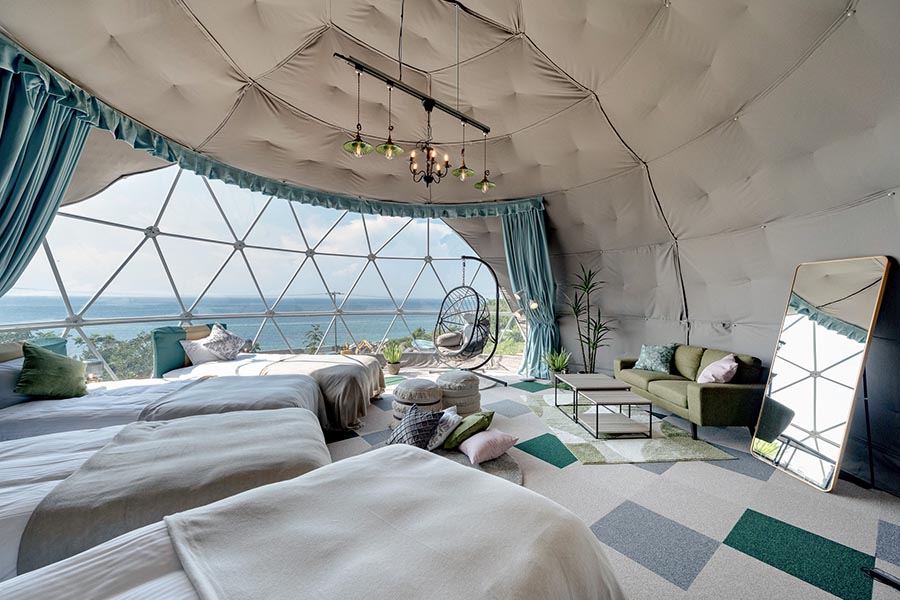 大空間ドーム型テント